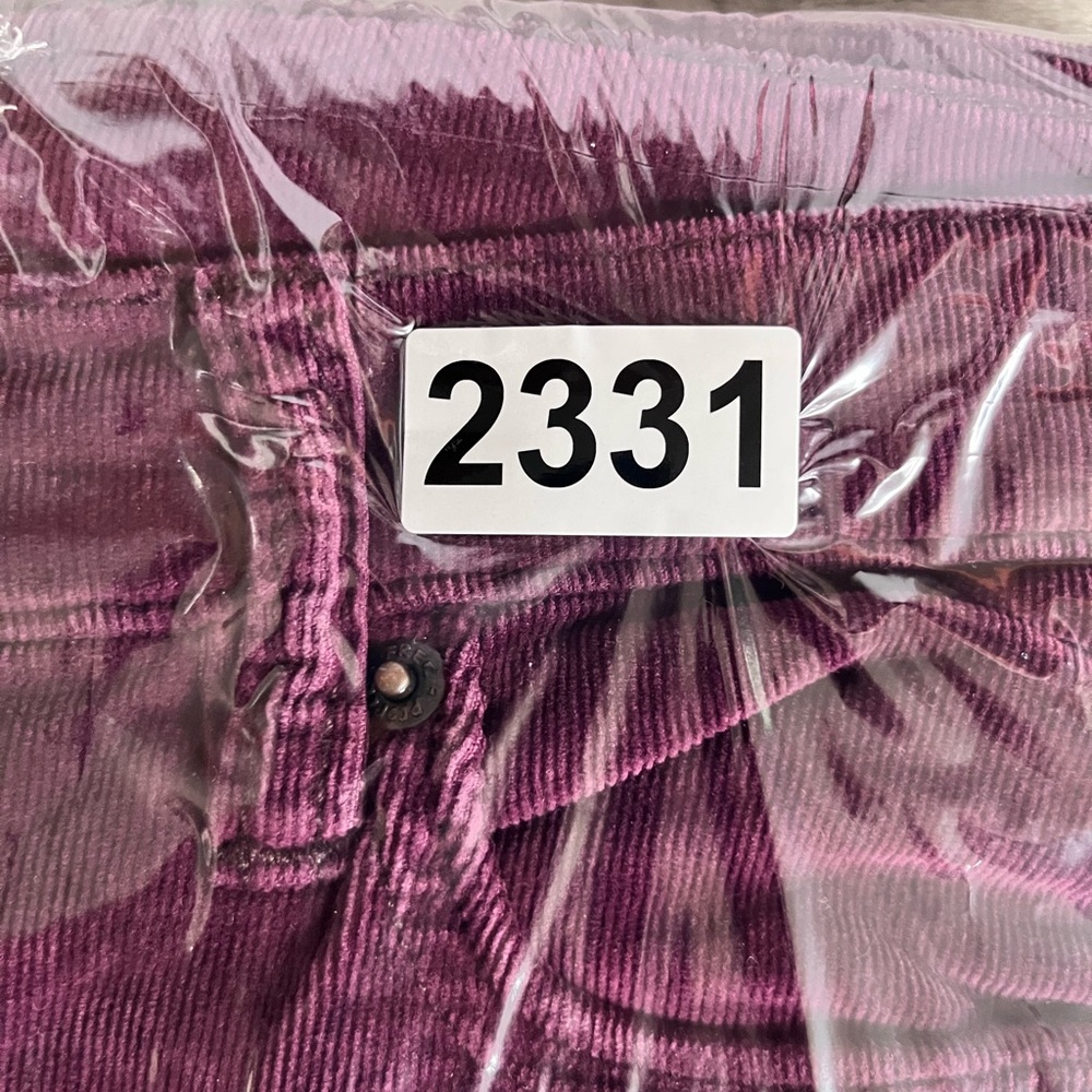 Free People Raw Edge Corduroy Pants Womens 26 Waist Stretch Ankle Cute 2331 - Picture 10 of 10